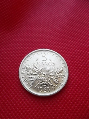 Piece de 5 Francs La Semeuse en Argent 1965 SUPERBE - Photo 1/4