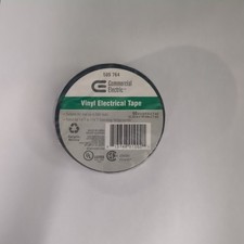  Pack of 3 Commercial Electric Electrical Tape Vinyl Black 3/4" x 60 ft