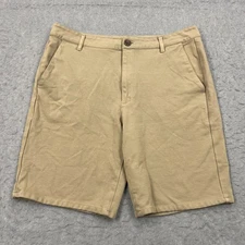True Classic Shorts Men's 34 Khaki  9" Classic Fit Comfort Knit Chino