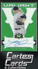 Taylor Widener 2018 Leaf Valiant #BA-TW1 Green Auto Arizona Diamondbacks 29/99