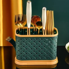 Countertop Cutlery Drying Holder Utensil Holder Cutlery Drainer Tableware Hol...