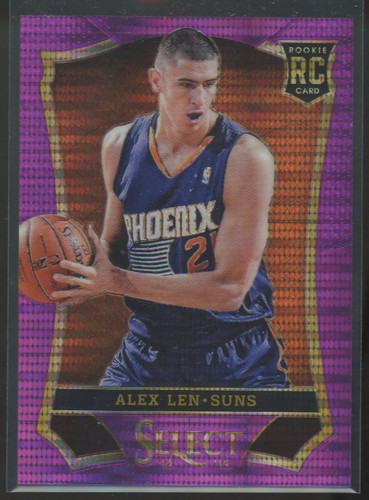 2013-14 Panini Select Purple Prizm /99 Alex Len #193 Rookie RC Phoenix Suns