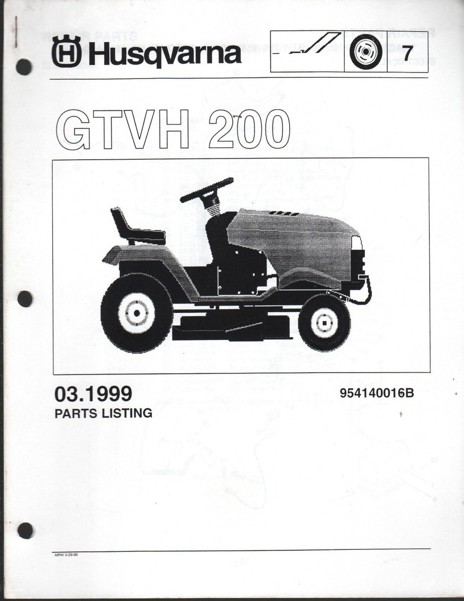 Husqvarna 2024 mower parts
