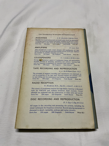 Tape recorders: performance analysis and service techniques by P. Spring 1967 - Afbeelding 2 van 8
