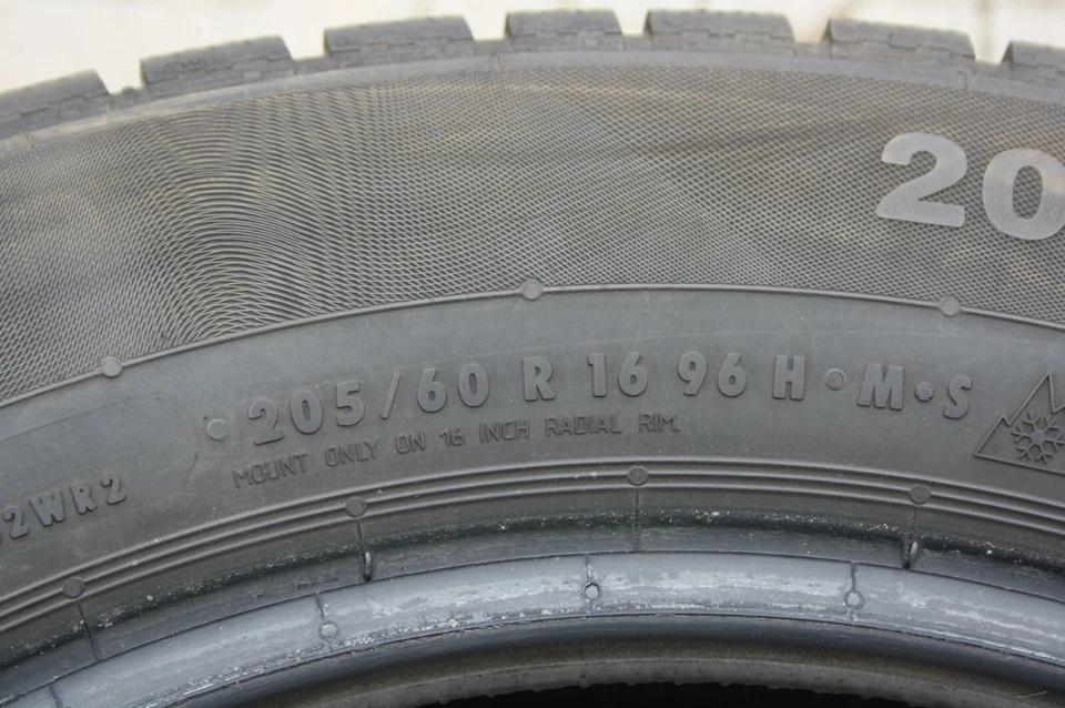 1xWinterreifen 205/60R16 96H Continental ContiWinterContact TS830P DOT1617 L3533 - Bild 4 von 4