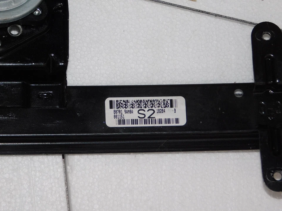 Regulador de ventana delantero izquierdo Nissan Sentra 2013-2019 80701-9AM0A OEM Foto 2 de 4