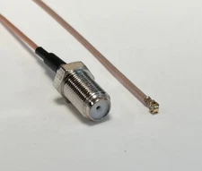F Female to uFL/u.FL/IPX/IPEX WiFi RG178 Coaxial Cable Pick Length USA