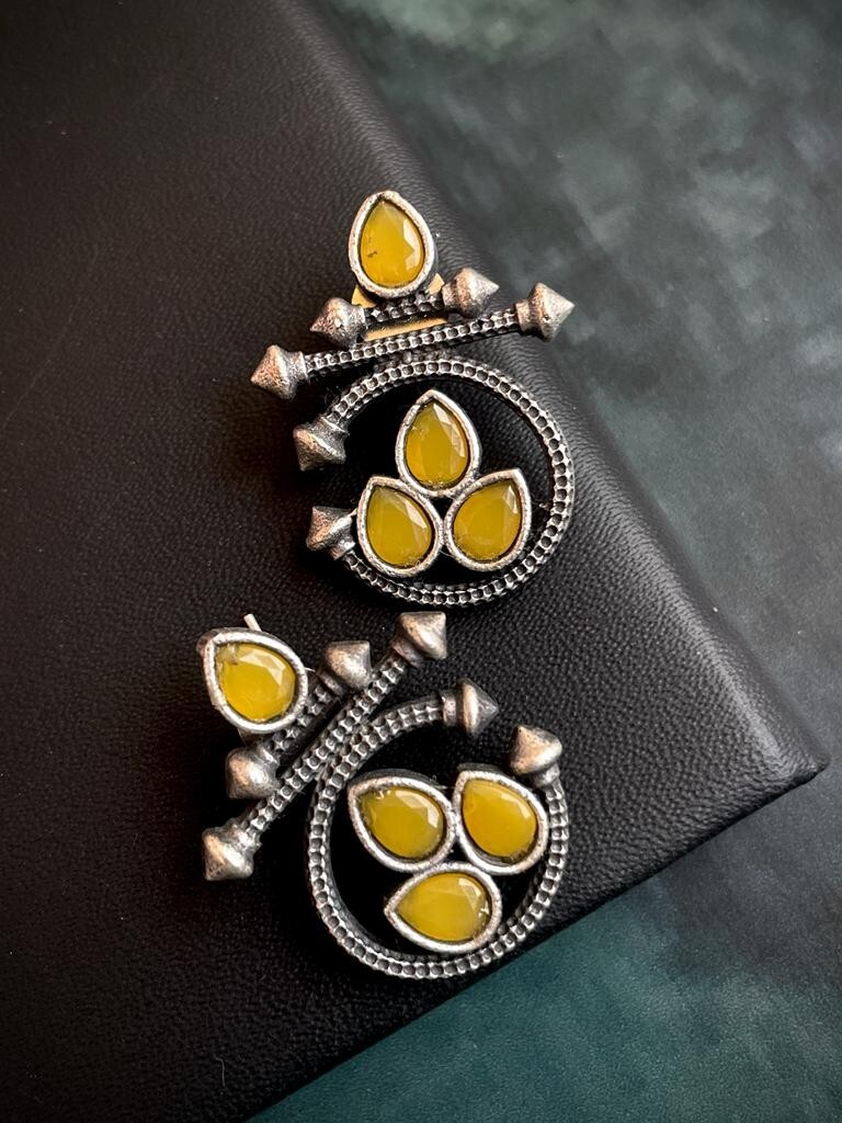 Antique style Silver Replica Stud Earring