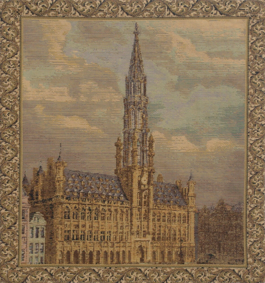 Elegant Belgian Accent Townhall Tapestry Cushion Pillow Covers – New Collection - Image 3 of 4