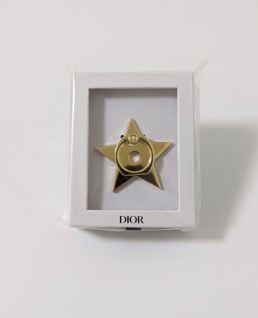 Christian Dior star-shaped phone ring holder novelty 4.5cm