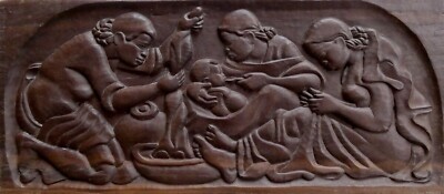 RARE 1920's Art Deco. France. African Womens. Bas-relief. Alfred JANNIOT style