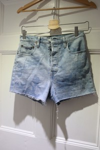 BLUE DENIM SHORTS- WAIST 27- WOMENS | eBay