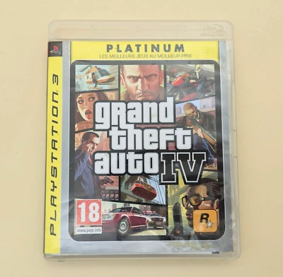 Jeu PS3 GTA IV Grand Theft Auto 4 Platinum - Jeu PlayStation 3 Complet FR TBE - Photo 1/4
