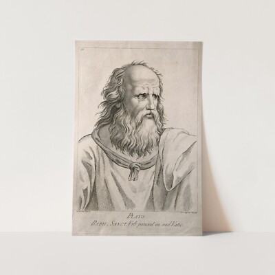 Plato Ancient Greece Greek Philosopher Rome History Wall Art Poster Print