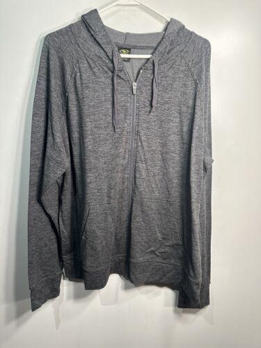 athletic works womens full zip up hoodie long sleeve size XXL 20 grey