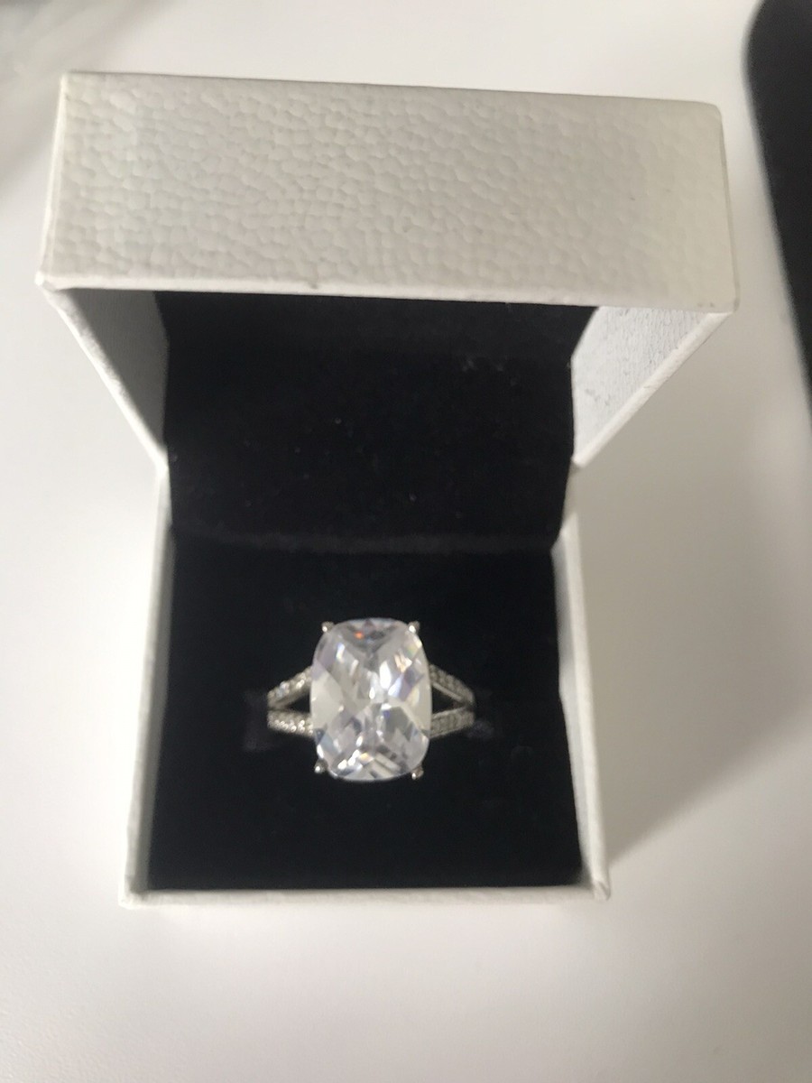 Warren James Sterling Silver 925 Cubic Zirconia Ring Size Q/ R