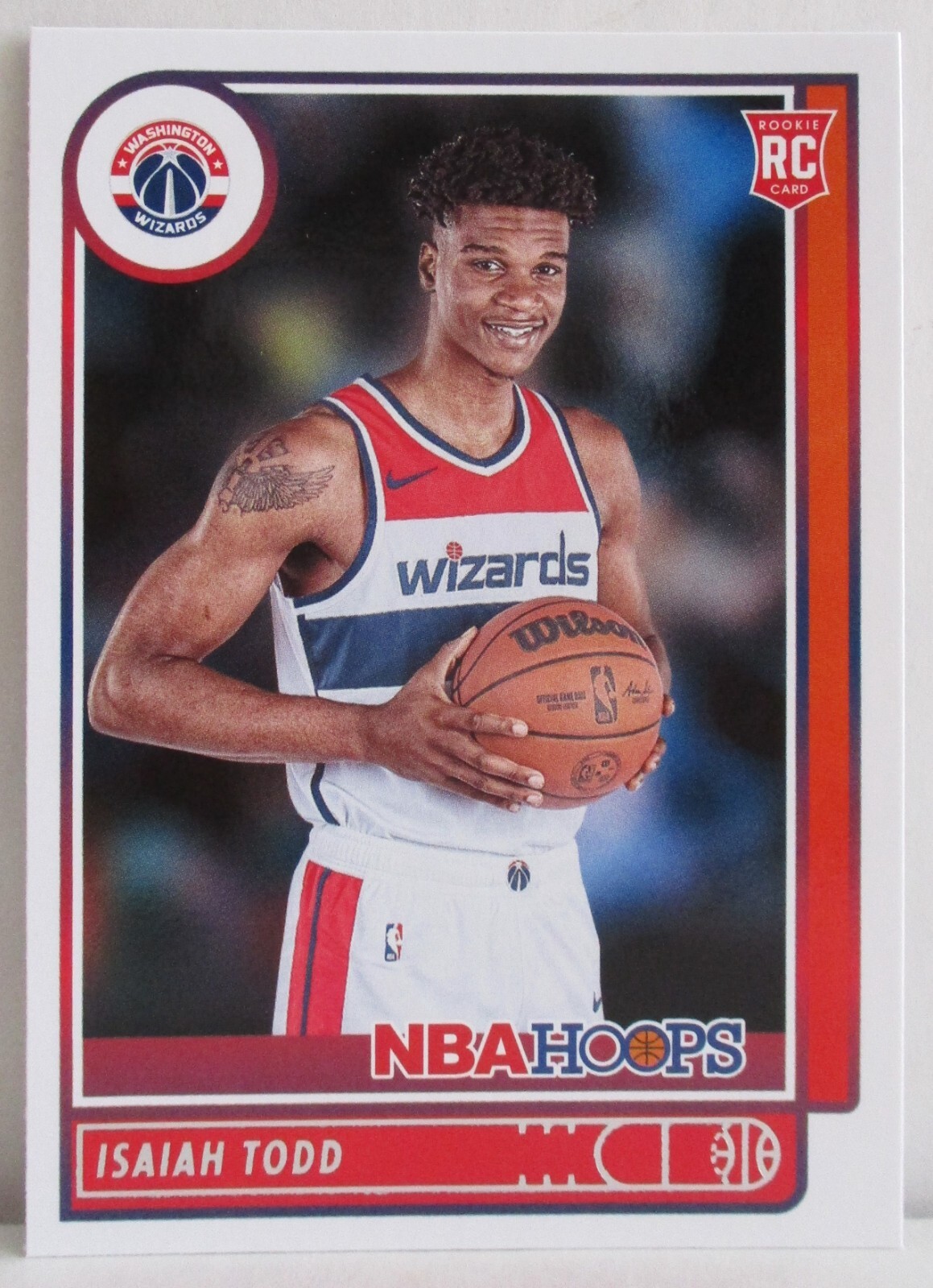 Isaiah Todd 2021-22 Panini NBA Hoops RC Rookie Card #241 Washington Wizards
