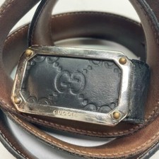 GUCCI Belt Leather Men's 403941 Size 40 READ 