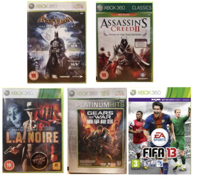 Xbox 360 Spiele Bundle: Batman Arkham Asylum, Assassin's Creed 2, L.A Noire, ...