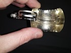 HAMMERED METAL DESIGN HAIR PONYTAIL CLIP MADE IN FRANCE — photo 3