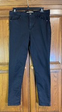 Democracy Jeans Size 8P Black Ab Technology Skinny Ankle Stretch Womens READ