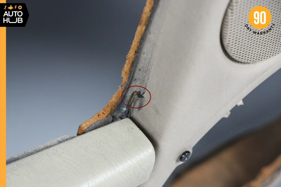 90-95 Mercedes R129 SL500 500SL 300SL Left Driver Interior Door Panel Beige OEM - Image 3 of 4