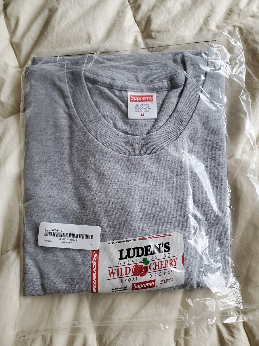 Throat Cough Supreme Luden Supreme Luden's Tee Heather Grey M