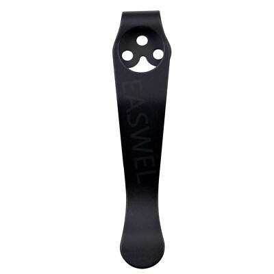 Black Titanium Deep Carry Pocket Clip Made For Spyderco Paramilitary 2 Endura 4