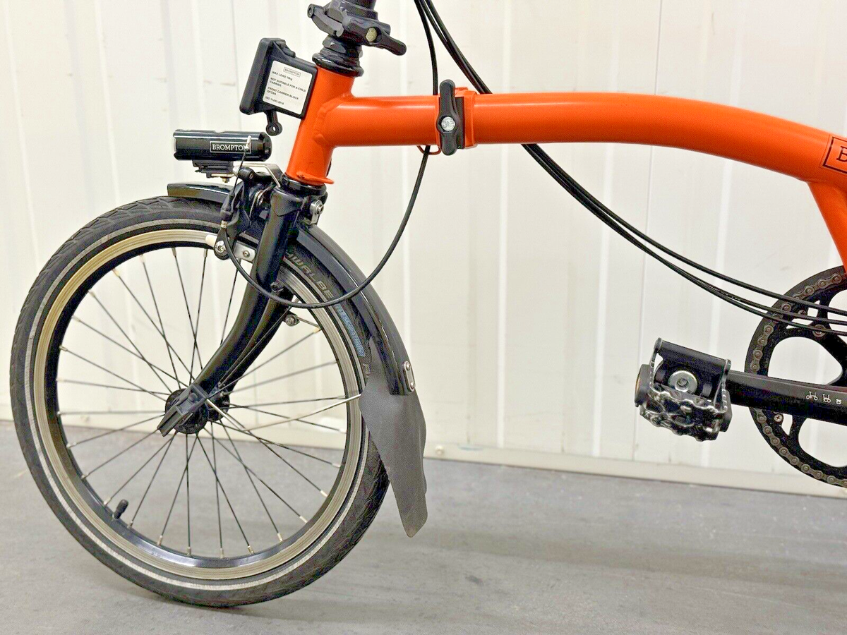 Brompton M6L Black Edition Bike Orange - Excellent Condition