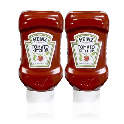 Concession Essentials Heinz Squeeze Bottles Ketchup, 20 Oz Squeeze Bottle, Pack