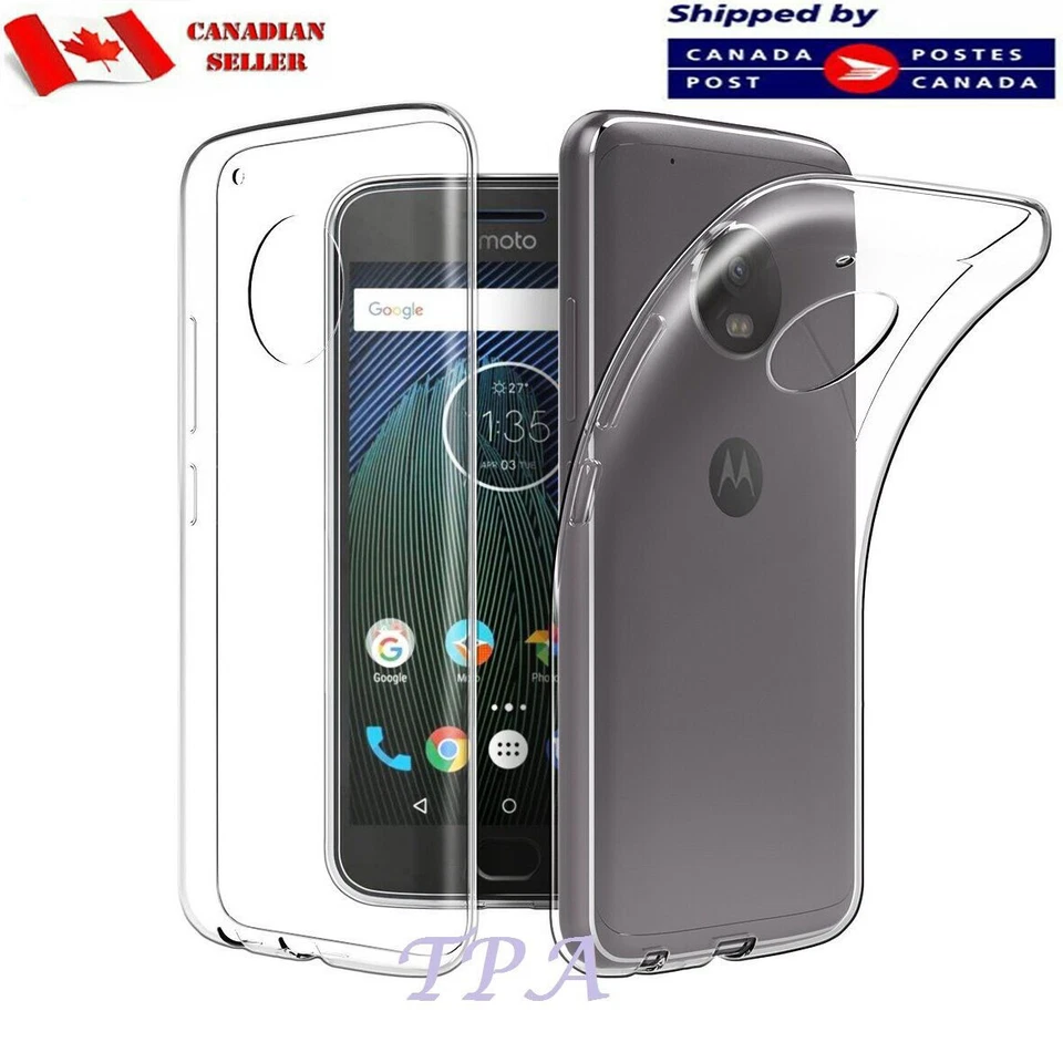 Funda protectora delgada transparente TPU gel transparente transparente para Motorola Moto G5 G4 Plus Foto 2 de 4