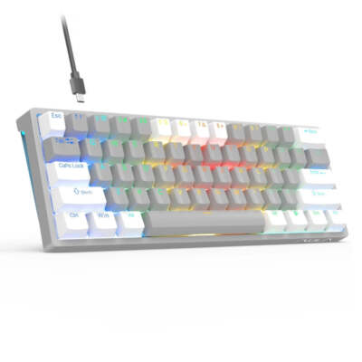 AULA F3261 Type-C Wired Hot Swapable 61 Keys RGB Mechanical Keyboard