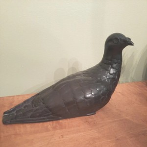 Bronze Pigeon Sculpture