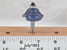 (1) NEW  3/16" R Double Roman Ogee Carbide Tip Router Bit 1/4" Shank Bearing zm