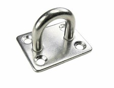 8x Pad Eyes - Marine Rigging 316 Stainless steel square plate 5mm 35x30mm