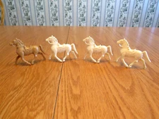 Tim-Mee Western Bracing Horse with Saddle - Lot of 4