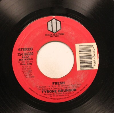 Soul 45 Tyrone Brunson - Fresh / Fresh (Club Mix) On Believe In A Dream Records