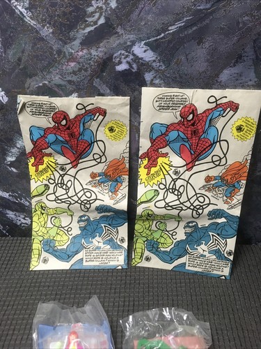 1994 McDonalds-Marvel Comics Spiderman Happy Meal Toys; Lot of 4 + Bags #124 - Picture 5 of 7