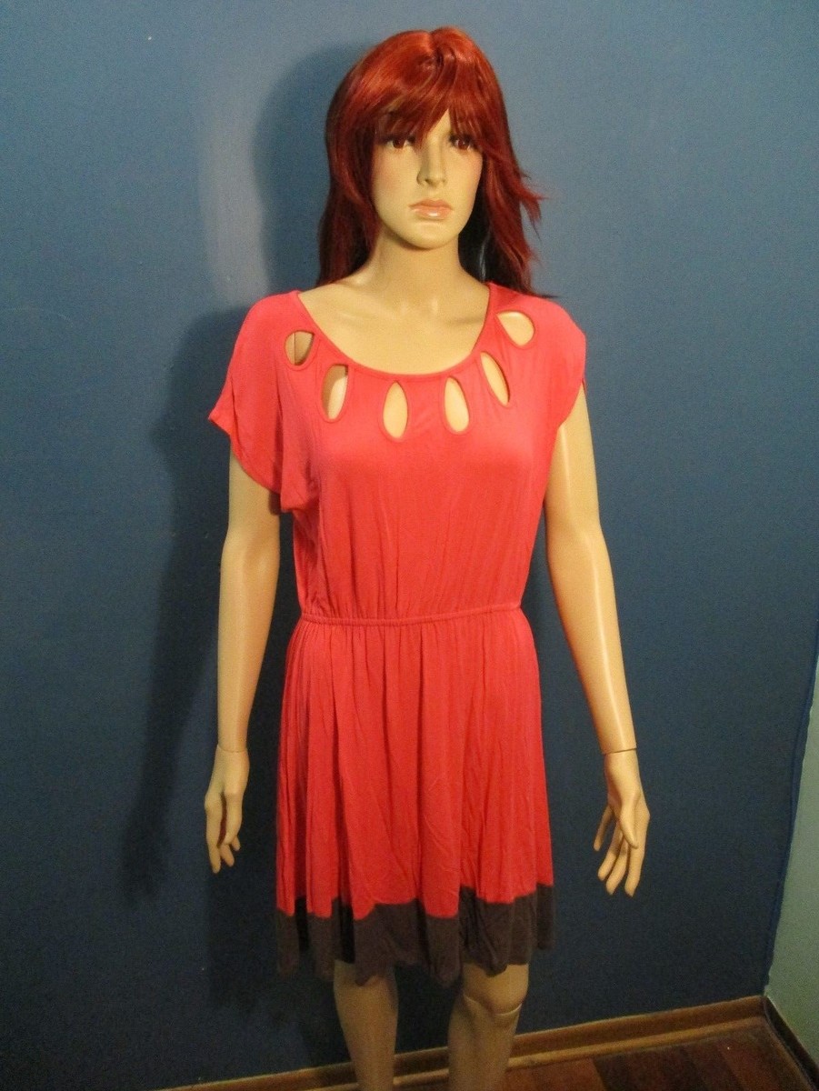 orange dress with holes Orange Perforated Minidress by Maisie Wilen on Sale
