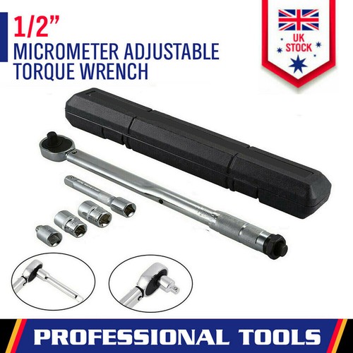Reversible Torque Wrench Ratchet Chrome Car Tool Alloy Wheels 1/2 Inch