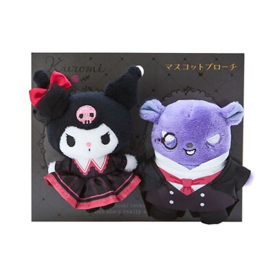 Sanrio Figur Kuromi & Baku Maskottchen Brosche Set (Kuromi Delusional Lady) N...