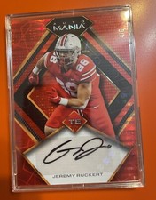 2022 Wild Card Auto Mania Jeremy Ruckert Red #AM-D82 Rookie RC SP 4/6