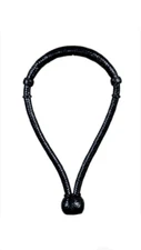 Handcraft Western Black Rawhide Braided 5/8" Bosal With Black Knots