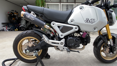 2022-2024 Honda GROM 125 ZoOM Exhaust Full System High Mount Black