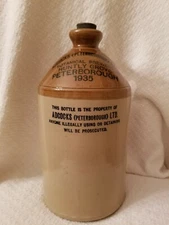 Adcocks (Peterborough) LTD. Botanical Brewers Huntly Grove P. 1935 Whiskey Jug