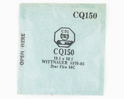 Original NOS G-S ''CQ'' Wristwatch Crystals - Many Variations Available!