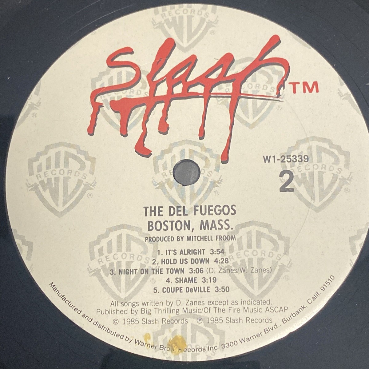 The Del Fuegos - BOSTON, MASS. - Vinyl LP Record 1985 W1