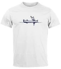 Men's T-Shirt Bear Family Canoe Outdoor Fashion Street Style Neverless®