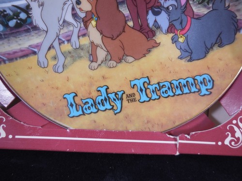 Lady and the Tramp Collector Plate Disney Animals Collection - Picture 2 of 5