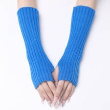 Woman Knitted Gloves Arm Warmers Girls Outdoor Elbow Mittens Long Wrist Gloves